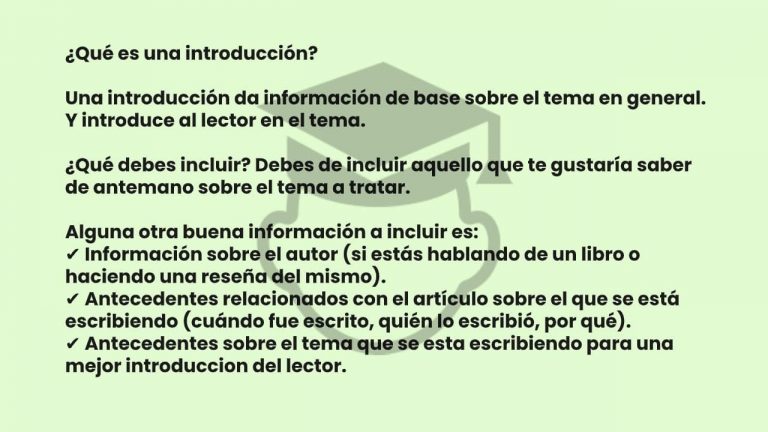 Como Hacer Una Introduccion 【ツ】 Mejores Ejemplos 2023